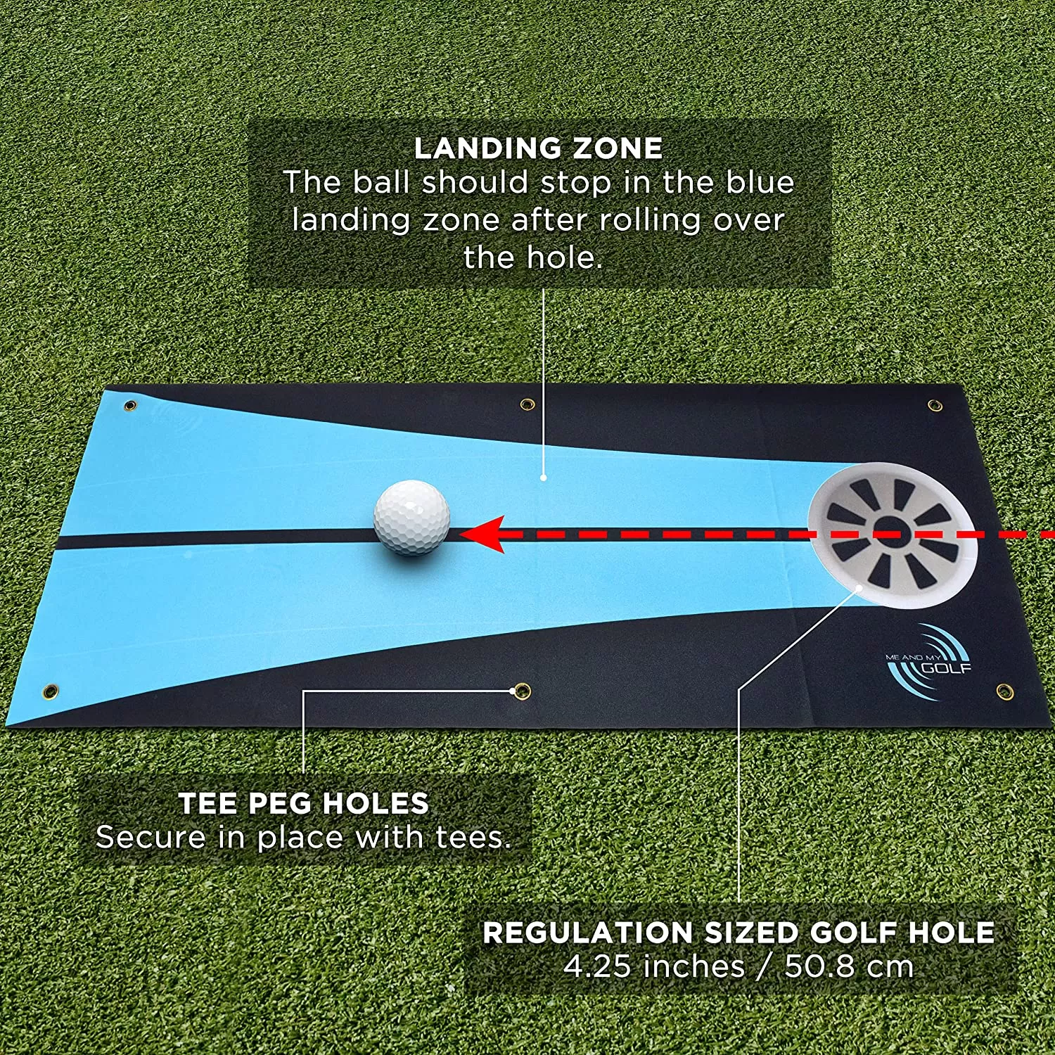 Me And My Golf Stroke Trainer - Putting Arc and Aim Target