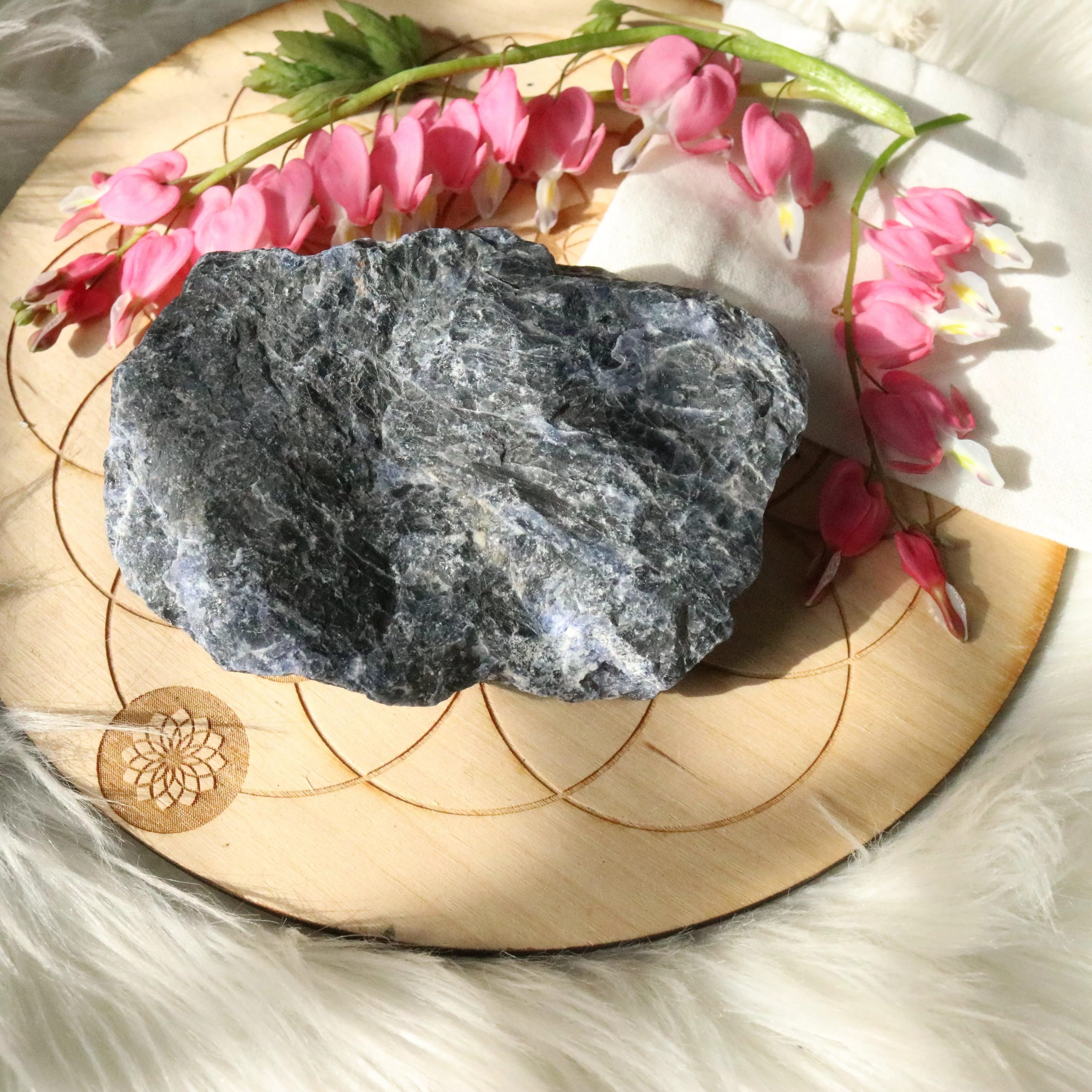 Medium Rough Blue Sodalite Specimen ~ Throat Chakra Activations