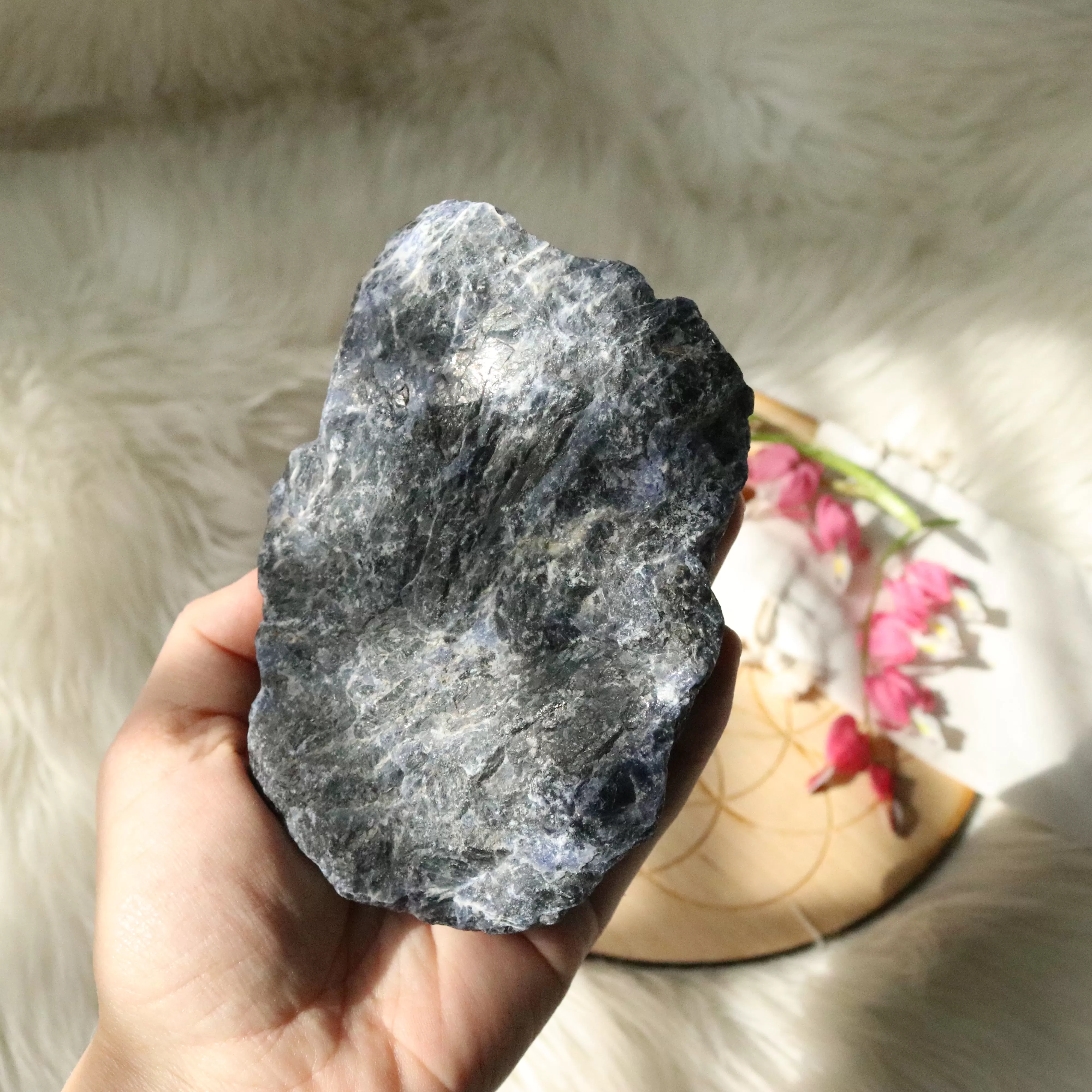 Medium Rough Blue Sodalite Specimen ~ Throat Chakra Activations