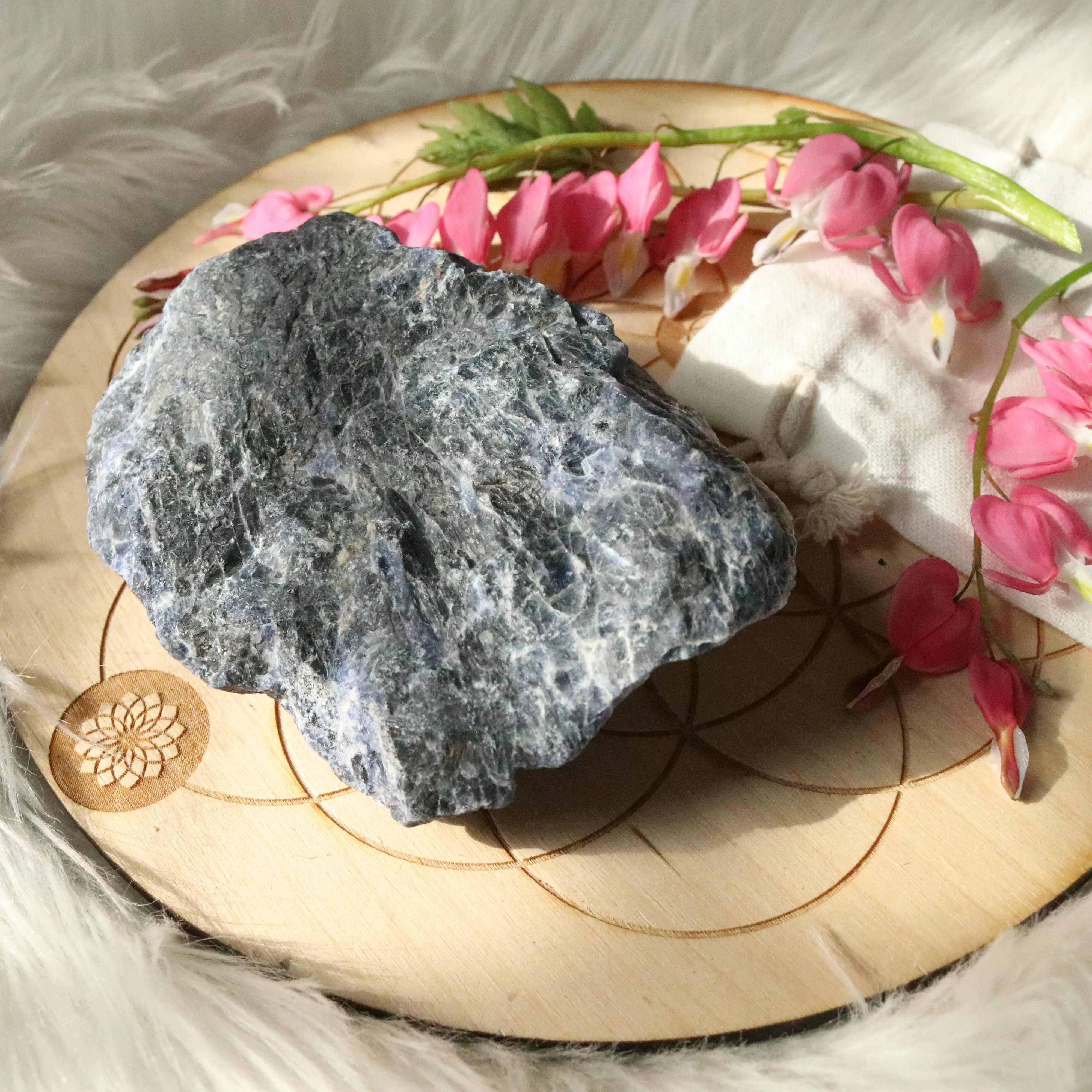 Medium Rough Blue Sodalite Specimen ~ Throat Chakra Activations