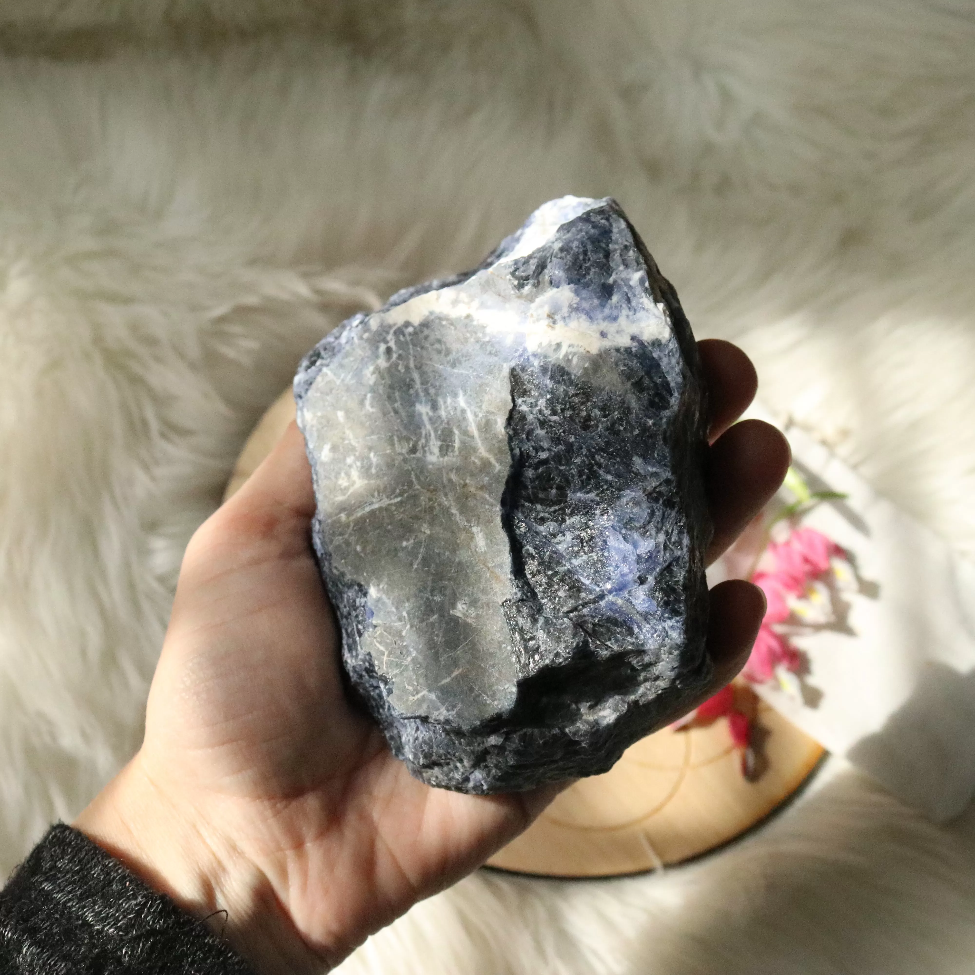 Medium Rough Blue Sodalite Specimen ~ Throat Chakra Activations