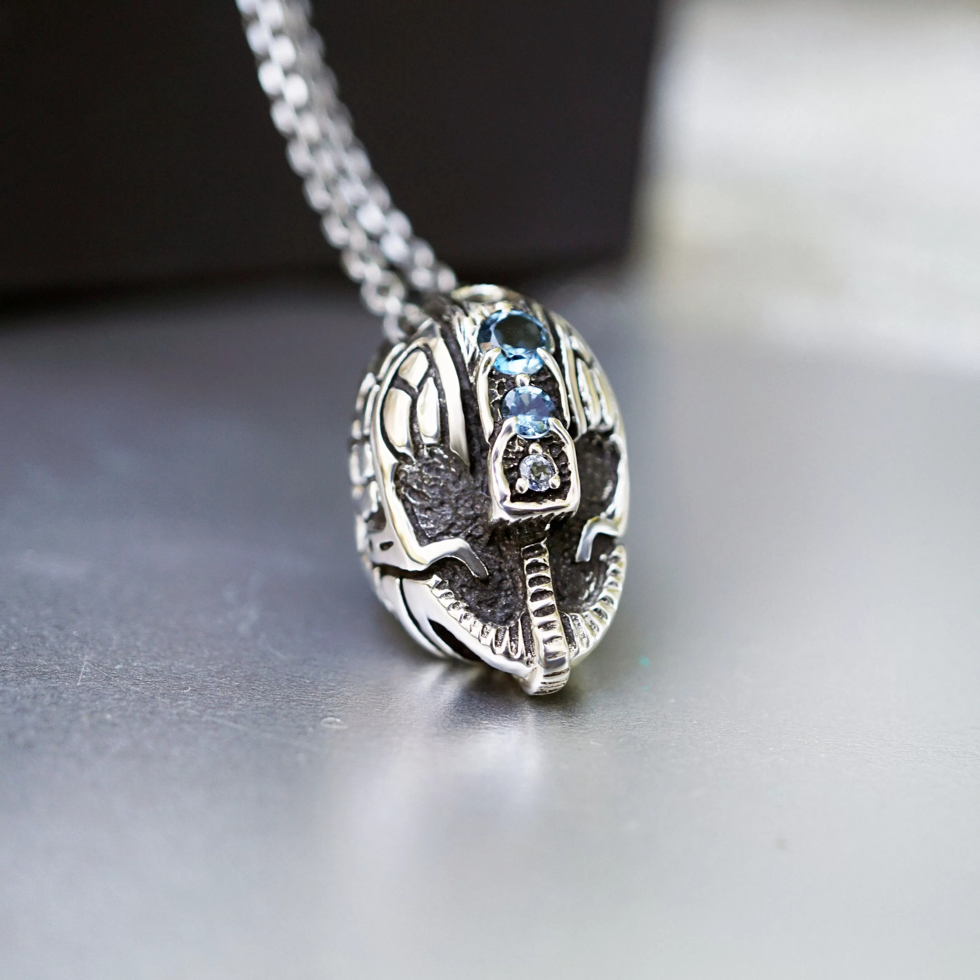 Mens necklace HELMET