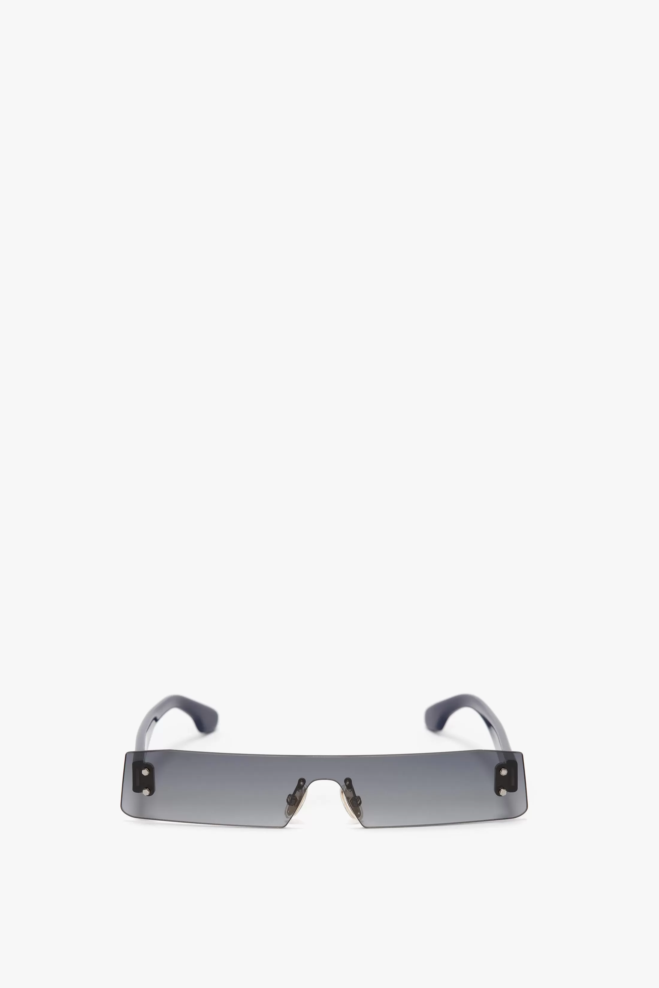 Mini Visor Sunglasses In Black-Green