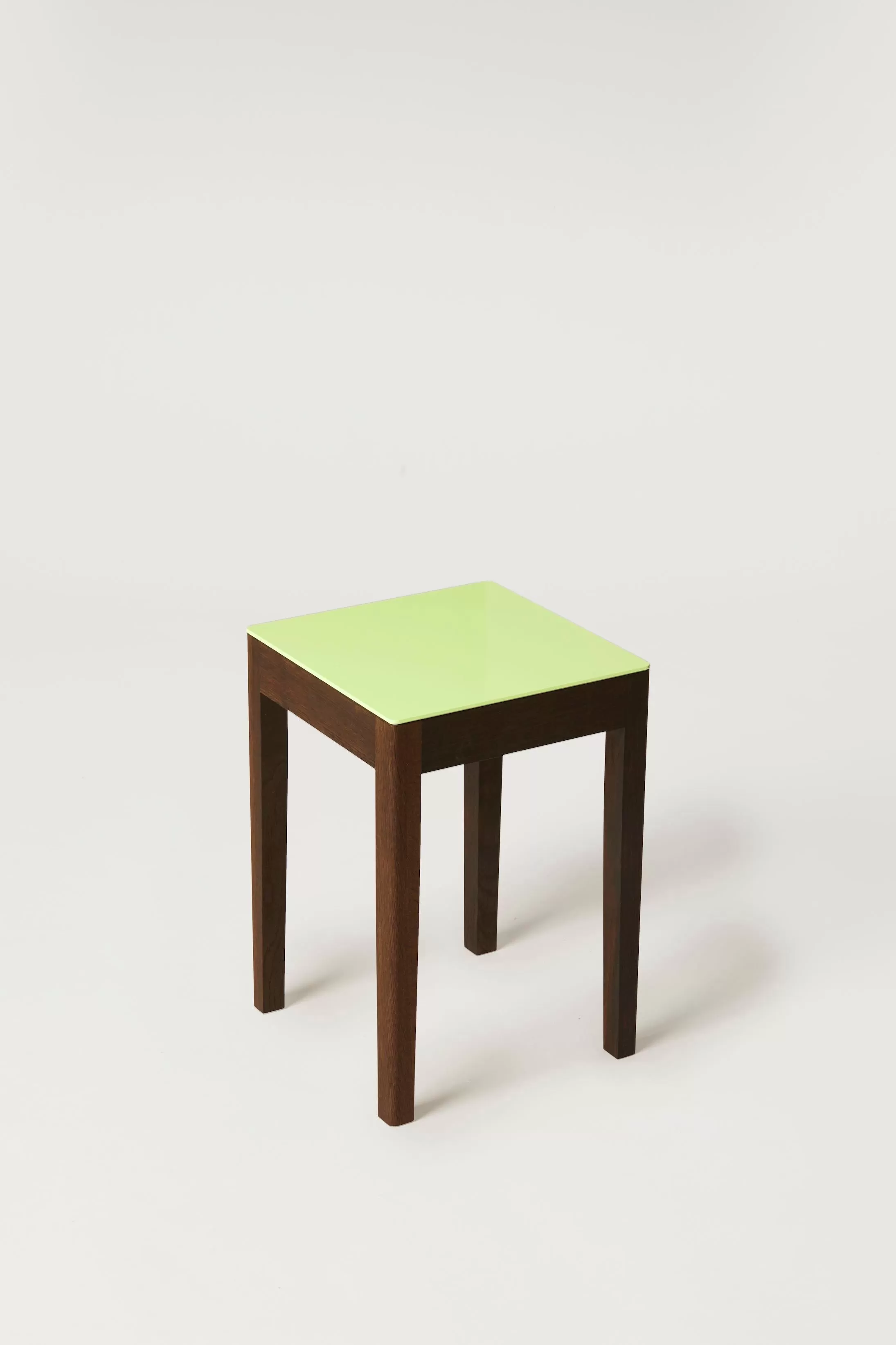 Monster Green Fumed Oak Stool