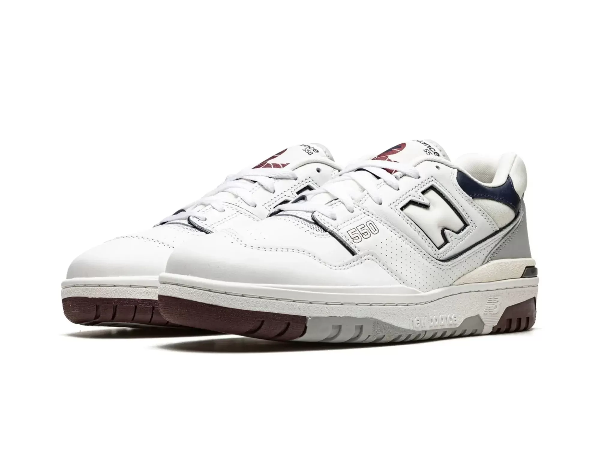 New Balance 550 "White Maroon Natural Indigo"