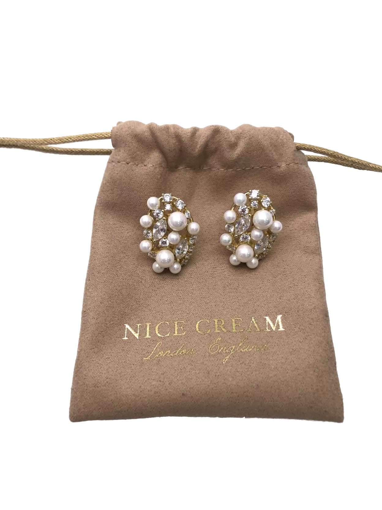 Nice Cream London Metallic Grace Earrings One Size