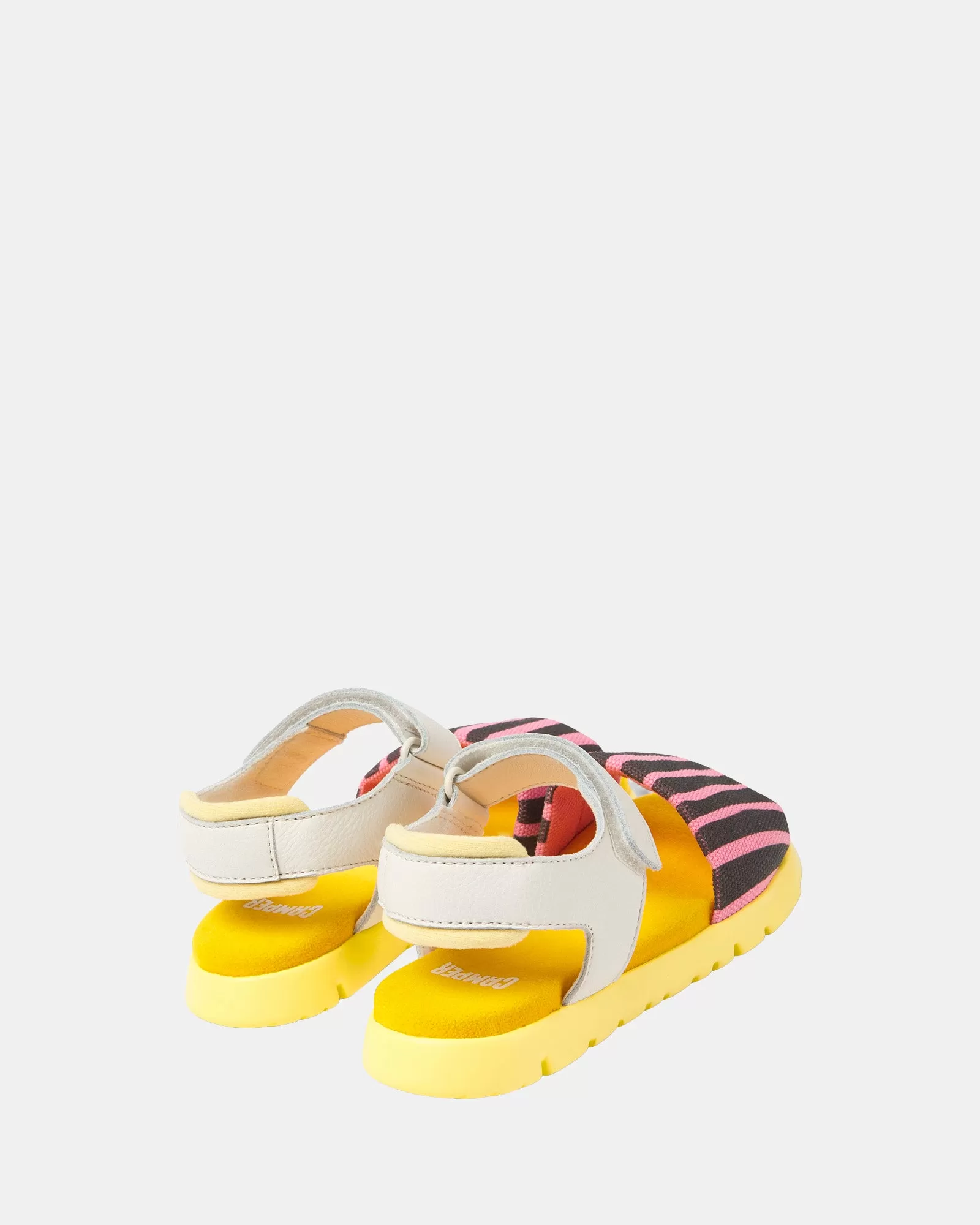 Oruga Animal Sandal Youth White/Pink