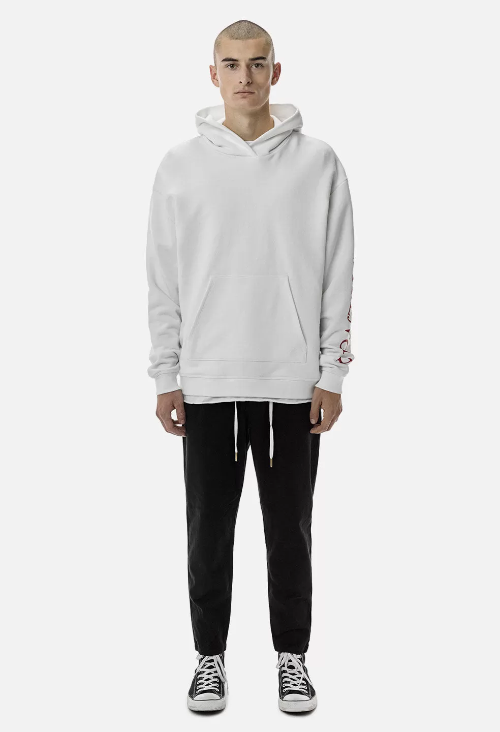 Oversized Cropped Hoodie / Strength