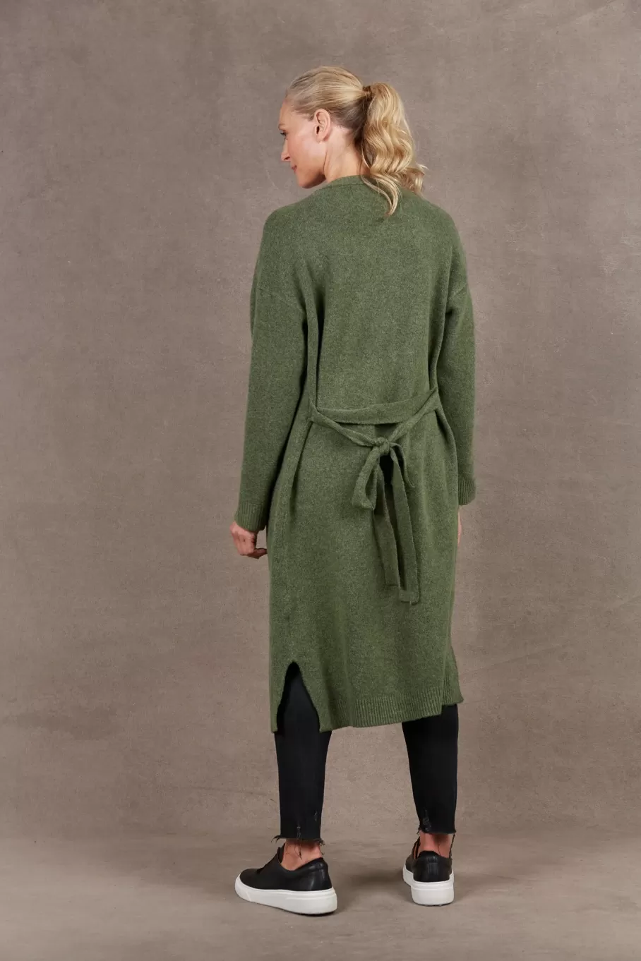 Paarl Longline Cardigan, Moss