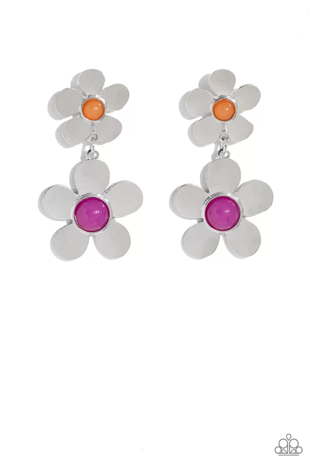 Paparazzi Fashionable Florals Pink Post Earrings