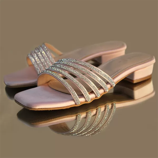 Peach Fancy Slippers for Women