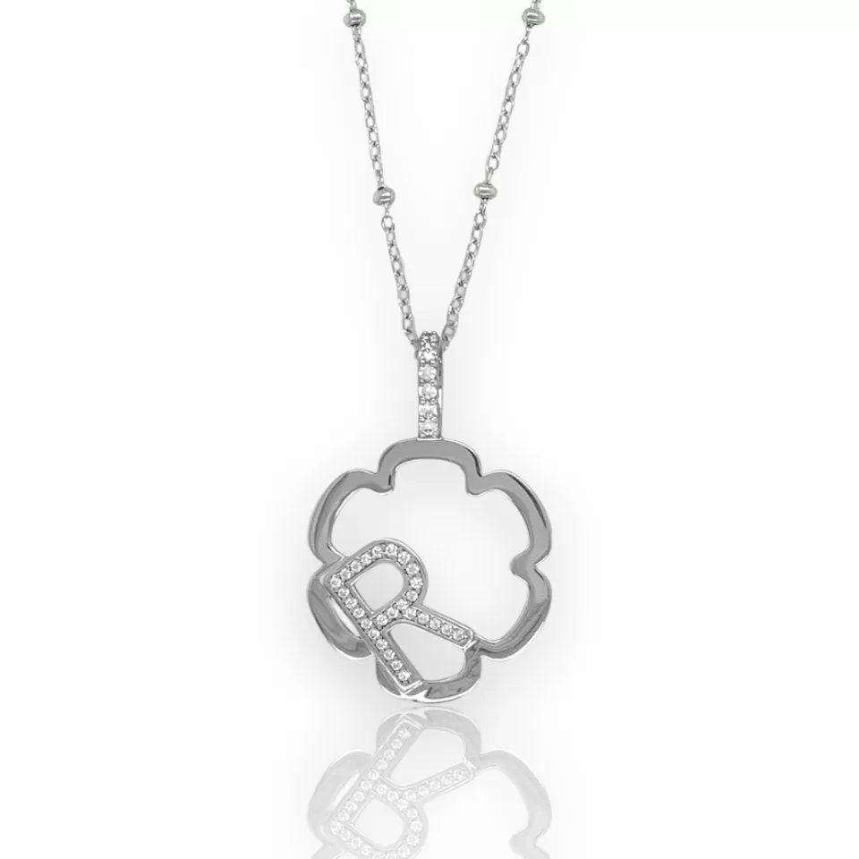 Peyton Daisy Initial Necklace