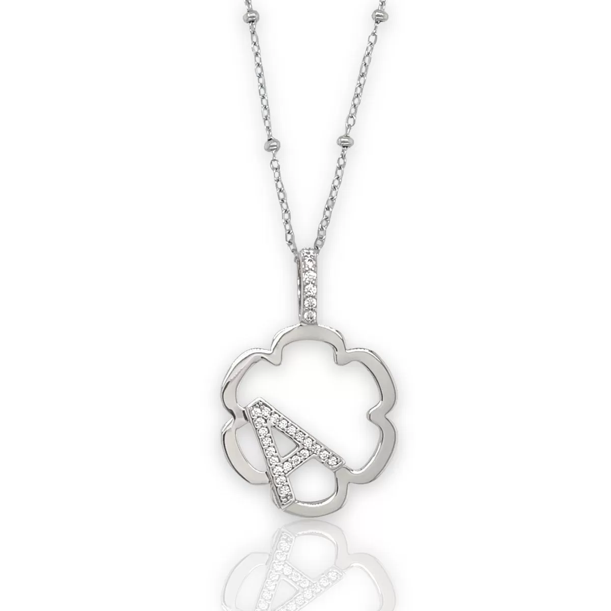 Peyton Daisy Initial Necklace