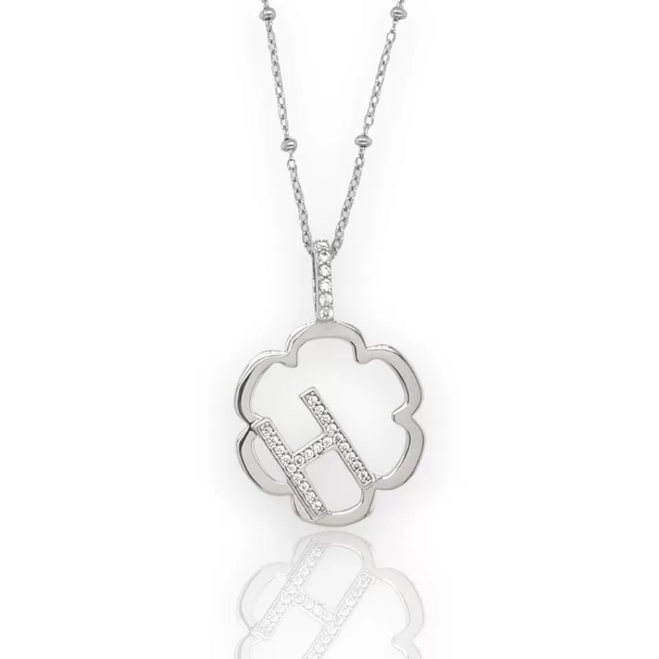 Peyton Daisy Initial Necklace