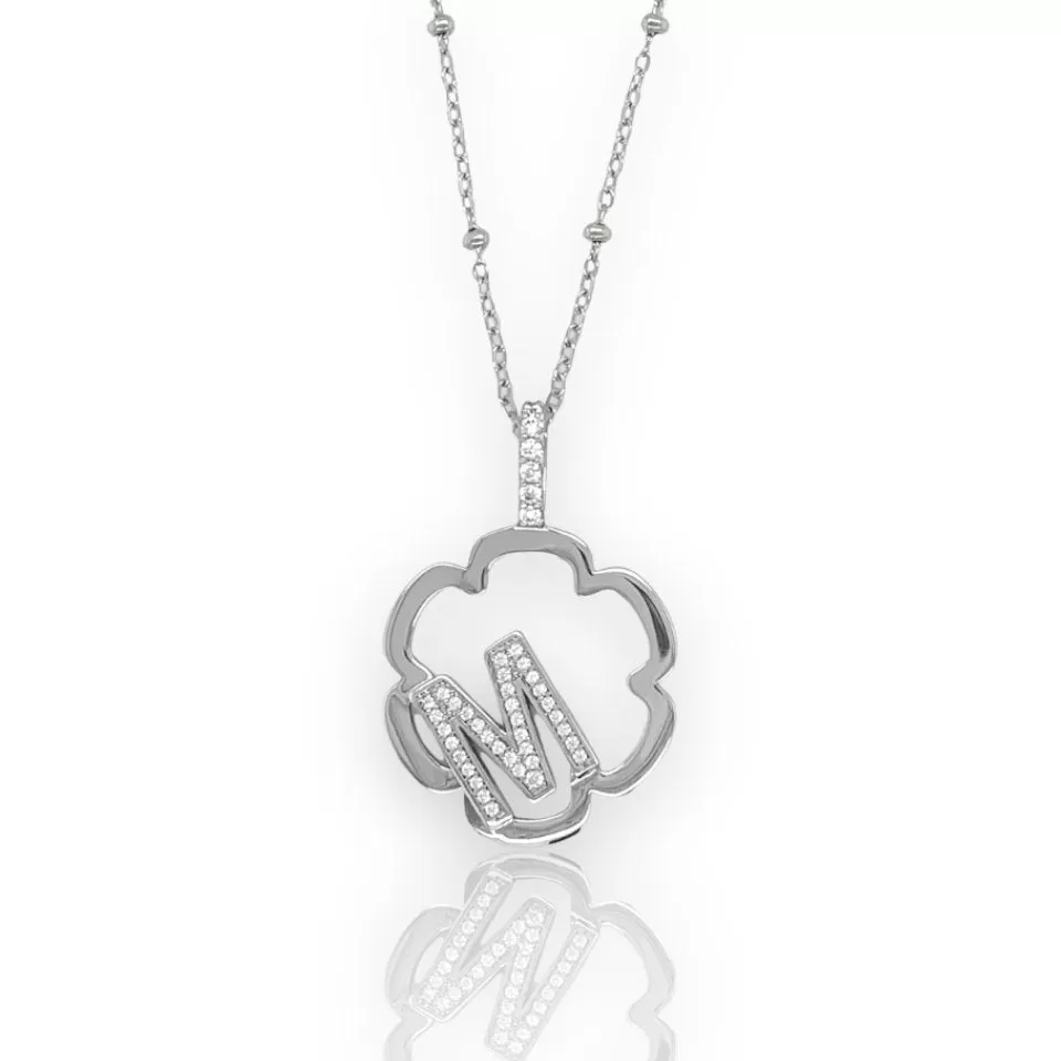 Peyton Daisy Initial Necklace