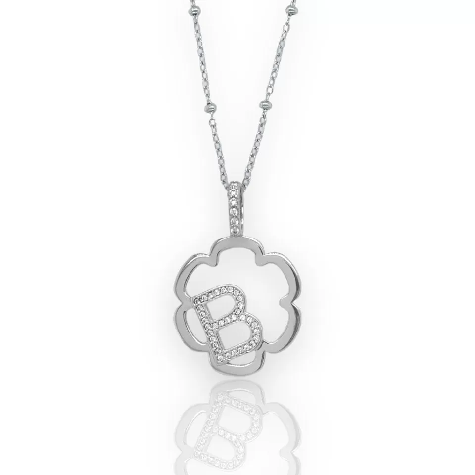 Peyton Daisy Initial Necklace