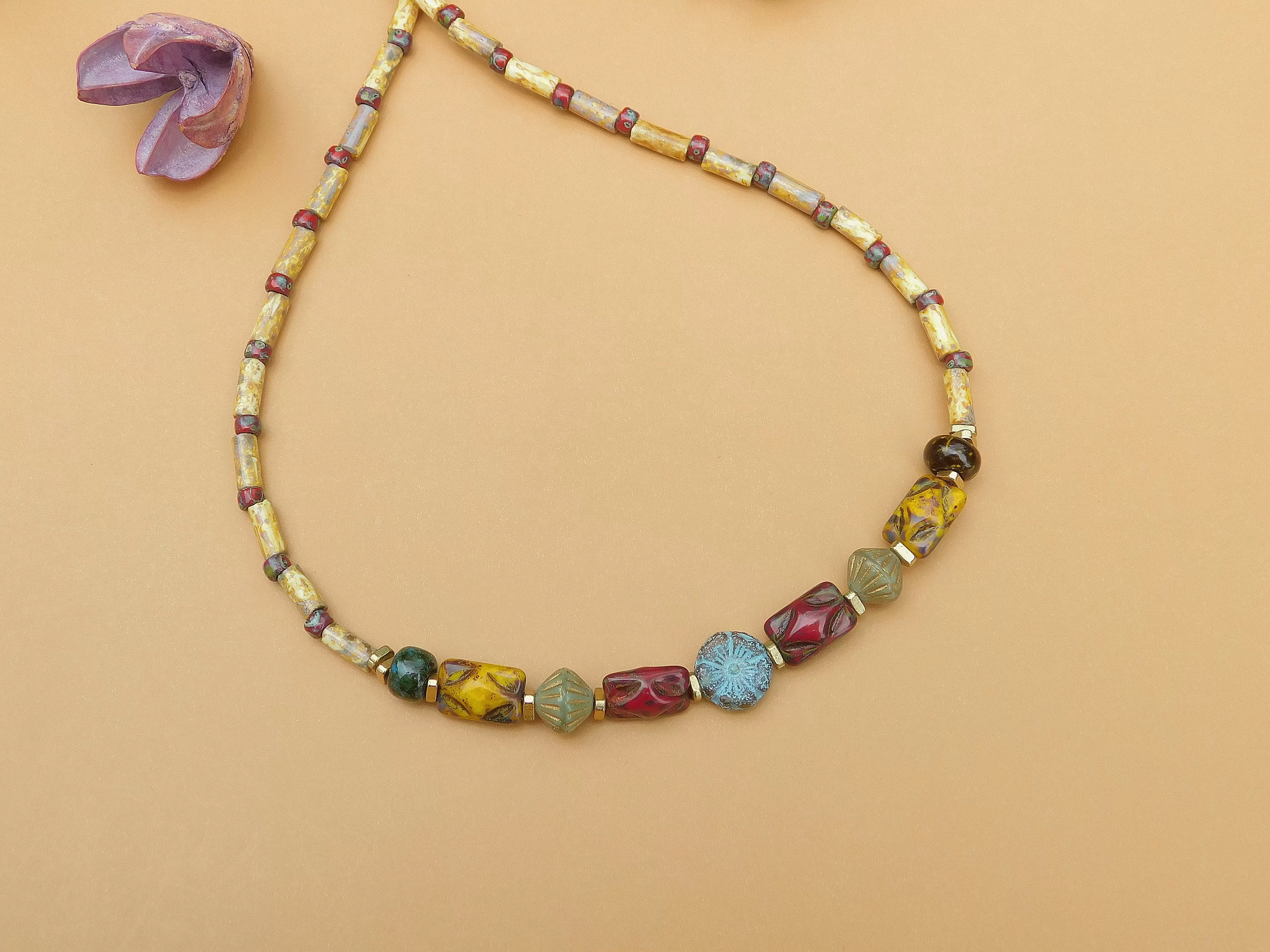 Picasso Czech Boho Necklace