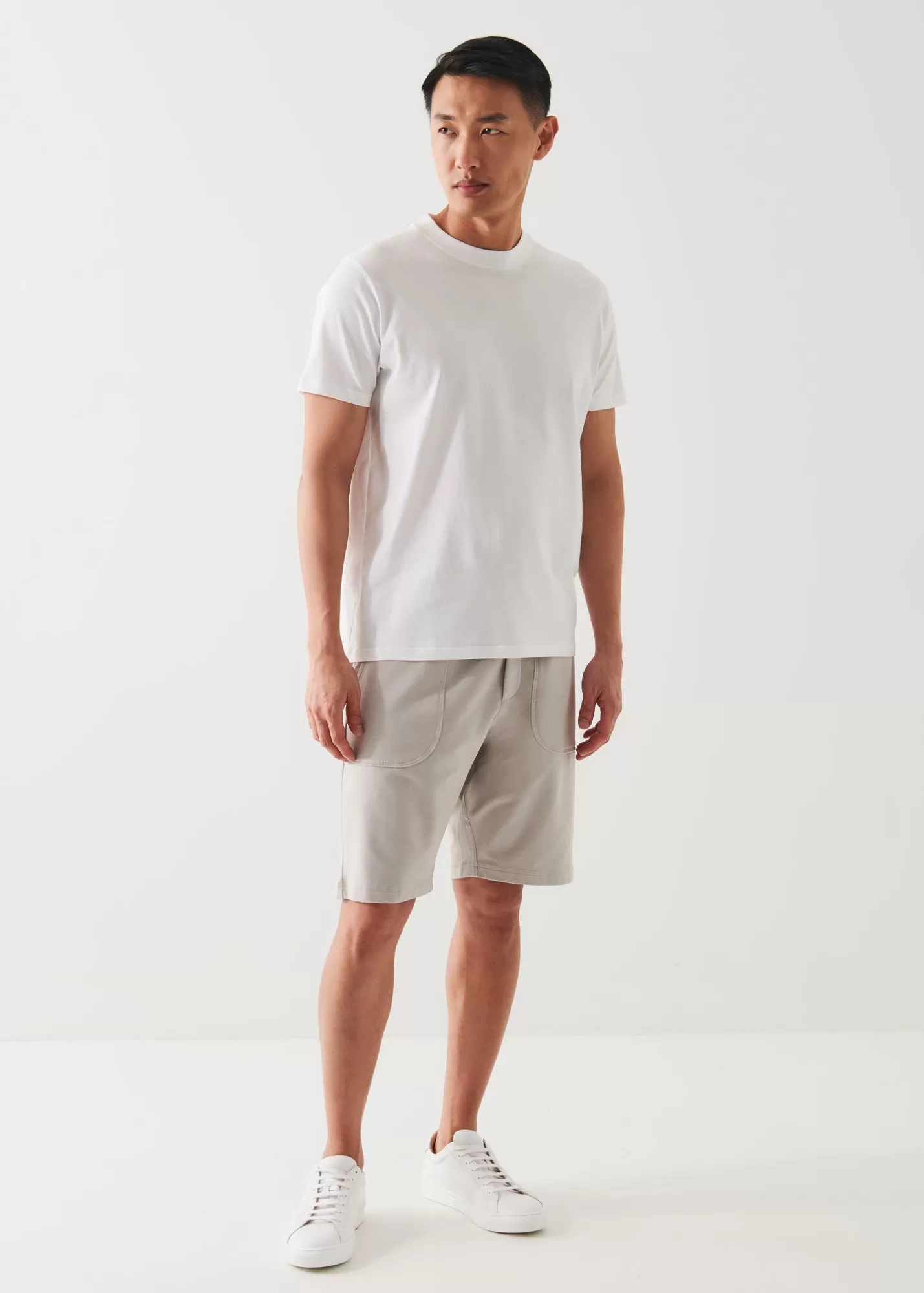 PIMA COTTON FRENCH TERRY DRAWSTRING SHORT