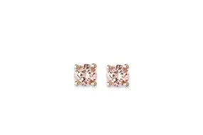 Pink Topaz Studs