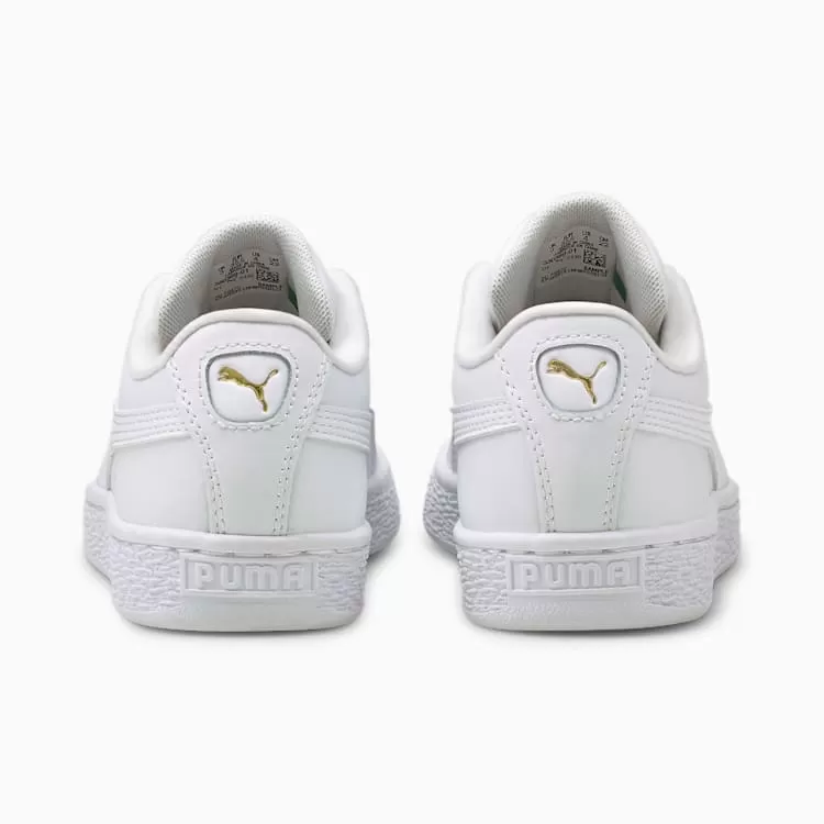 PUMA JUNIOR BASKET CLASSIC XXI BIG KIDS' WHITE SHOE