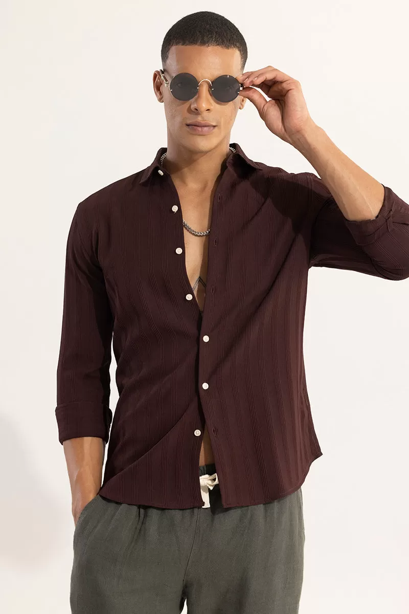 Quadbar Maroon Shirt