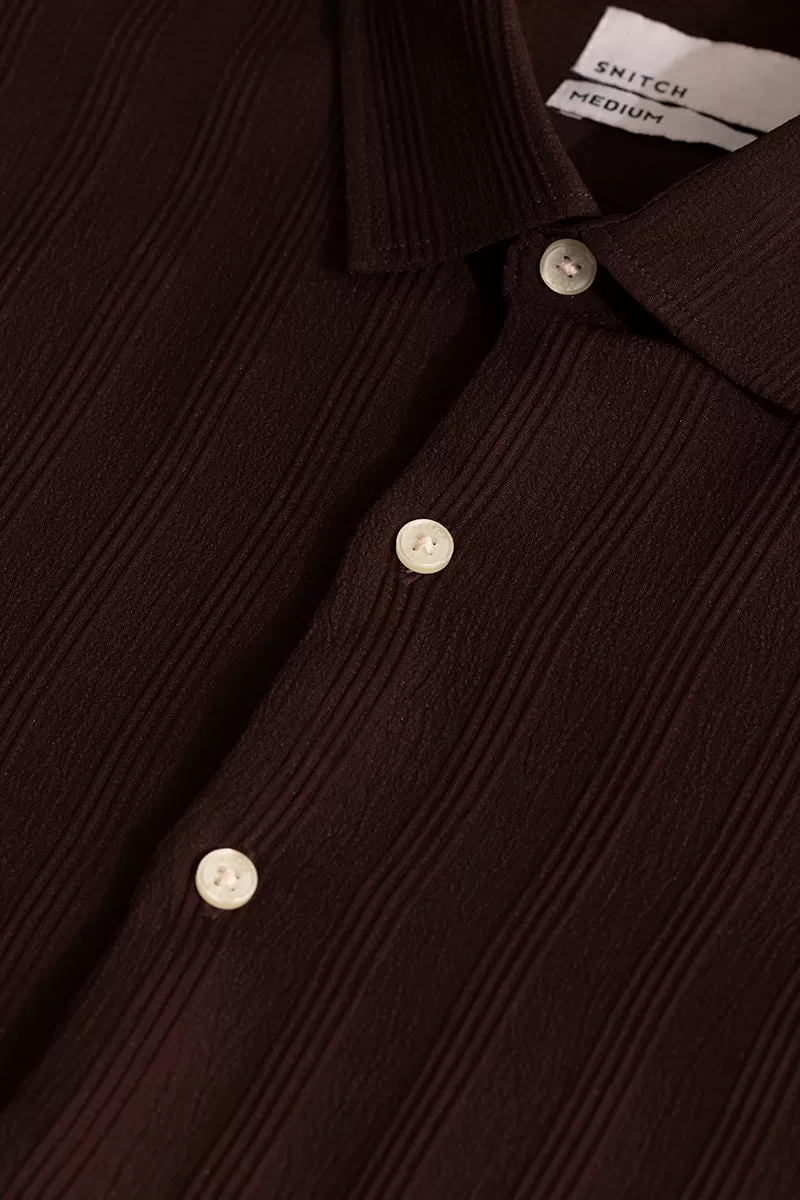 Quadbar Maroon Shirt