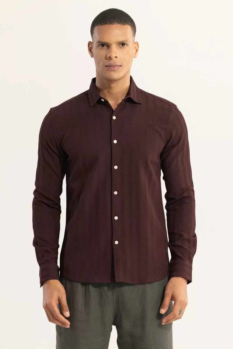 Quadbar Maroon Shirt