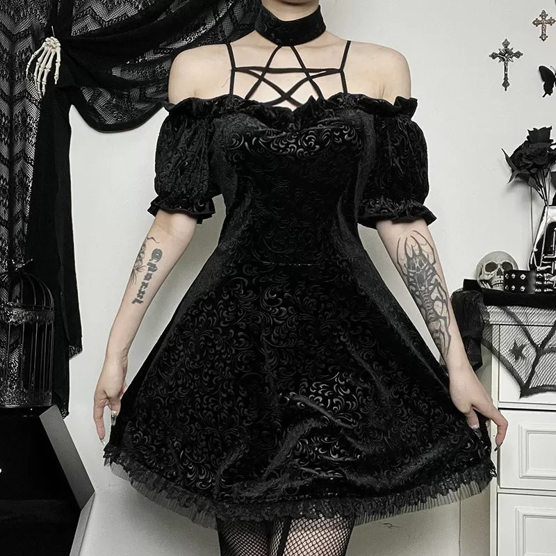 "Elegant Dark Girl" Lace Mesh Dress