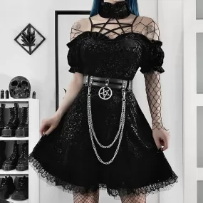 "Elegant Dark Girl" Lace Mesh Dress