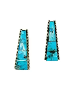 Raton Authentic Kingman Turquoise Earrings