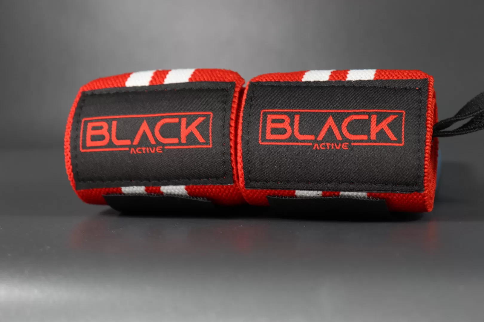 RED WHITE STRIPE WRIST WRAPS