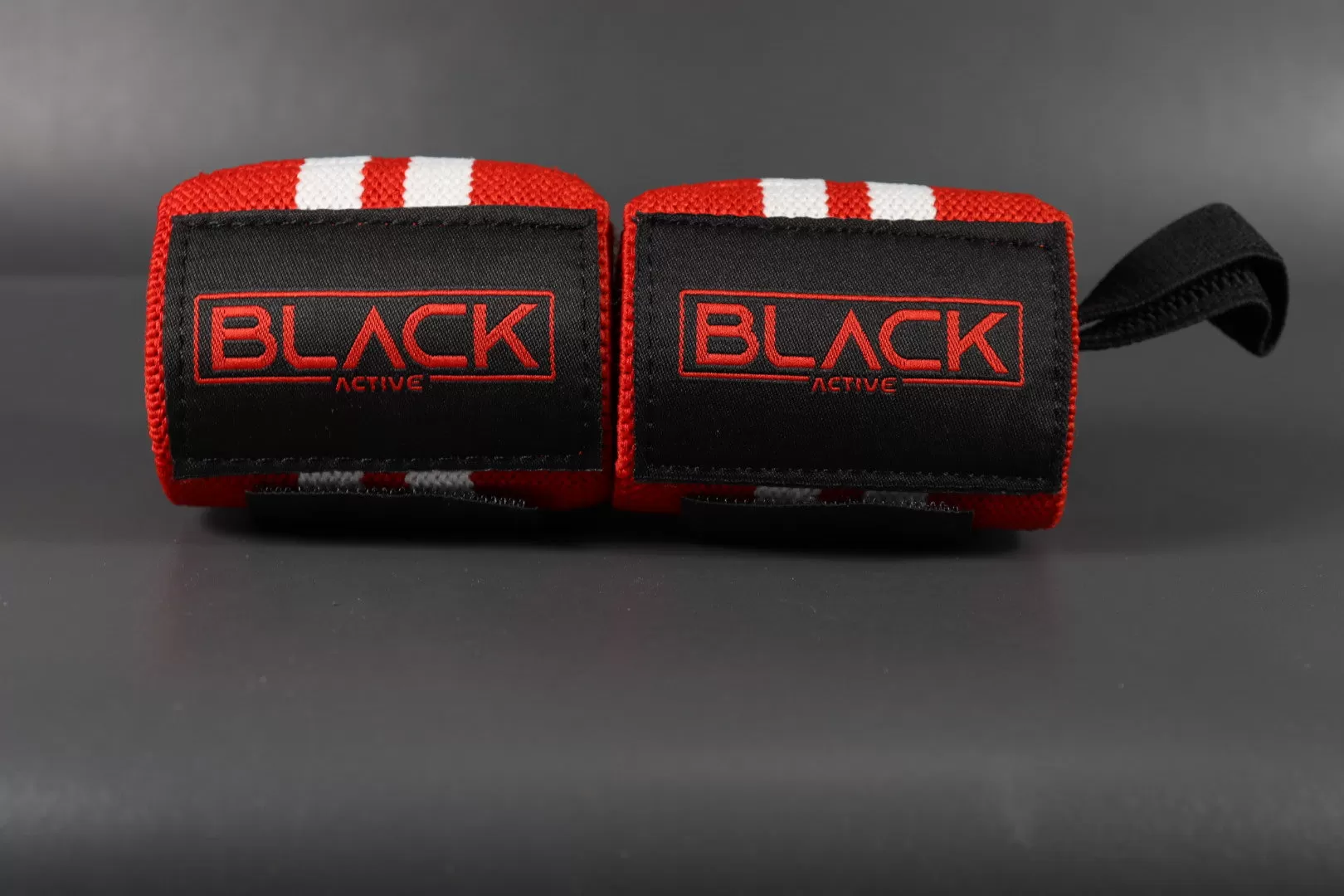 RED WHITE STRIPE WRIST WRAPS