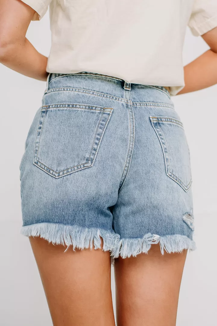 Ride It Out High Rise Denim Shorts