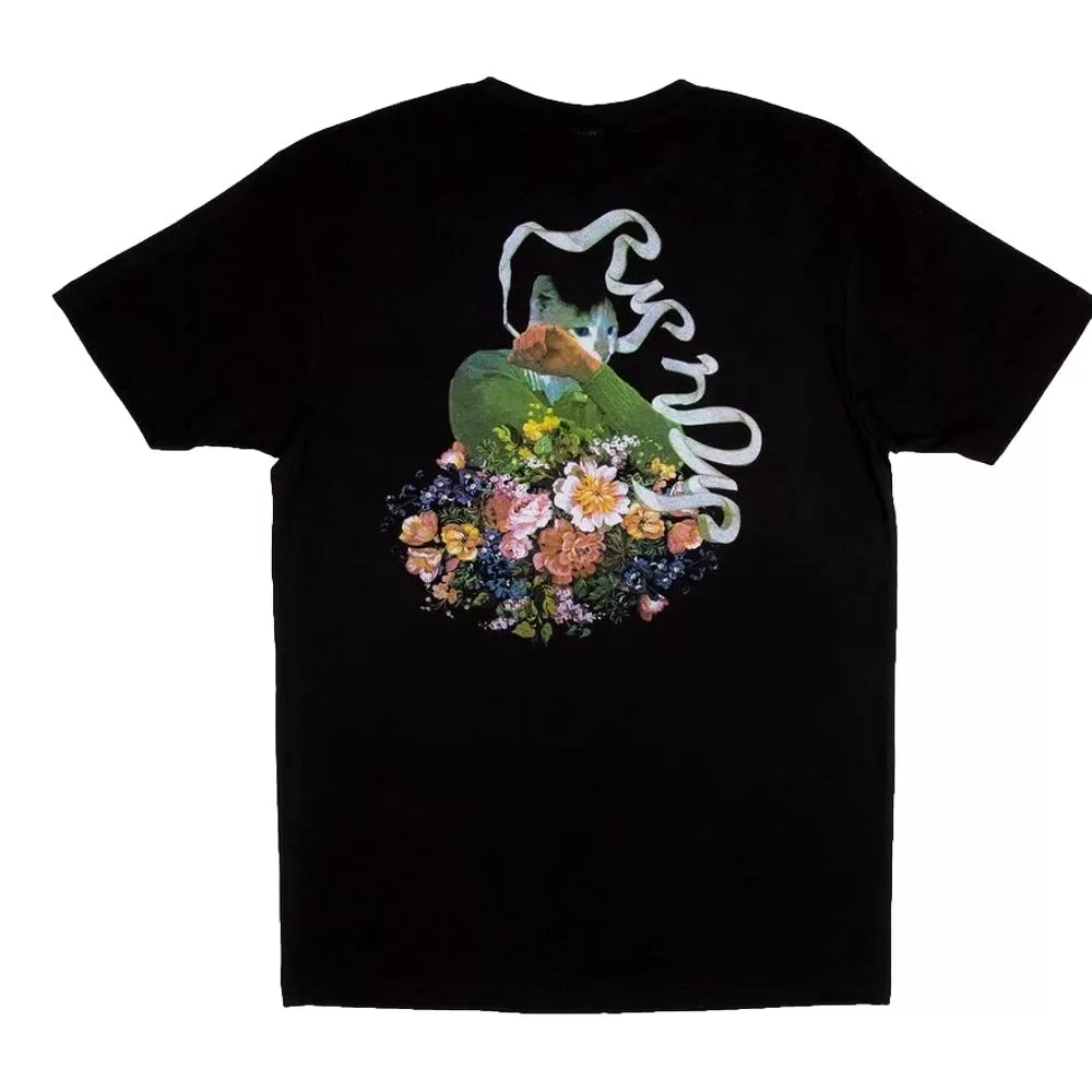 RIPNDIP FLOWER BURST TEE-BLACK