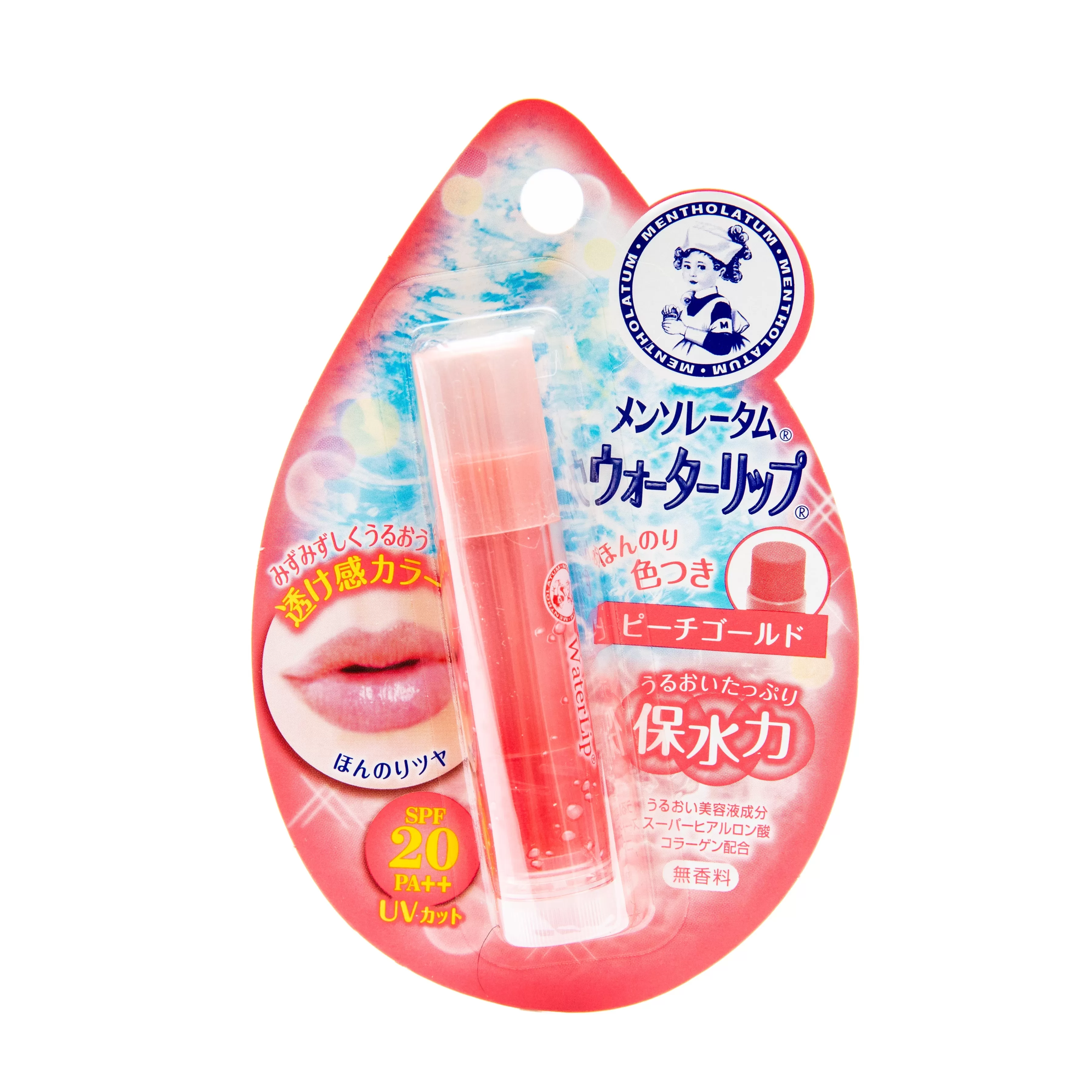 Rohto Mentholatum Water Lip Balm Peach Gold