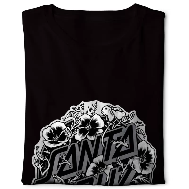 Santa Cruz Cali Poppy - Digital Graphics Basic T-shirt black