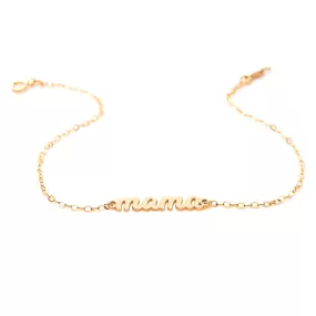 Script mama Nameplate Chain Bracelet