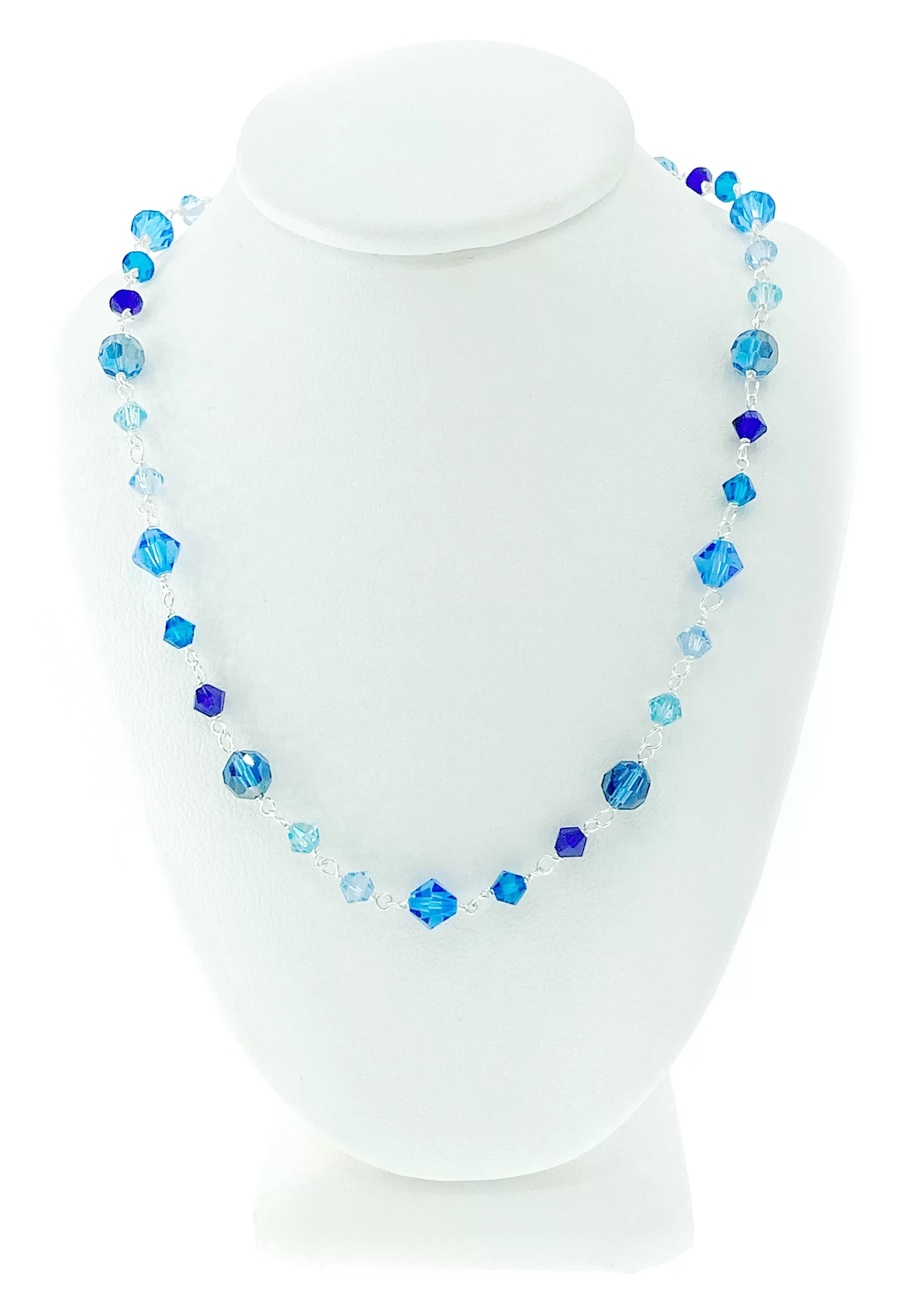 Sea of Blue Crystal Necklace