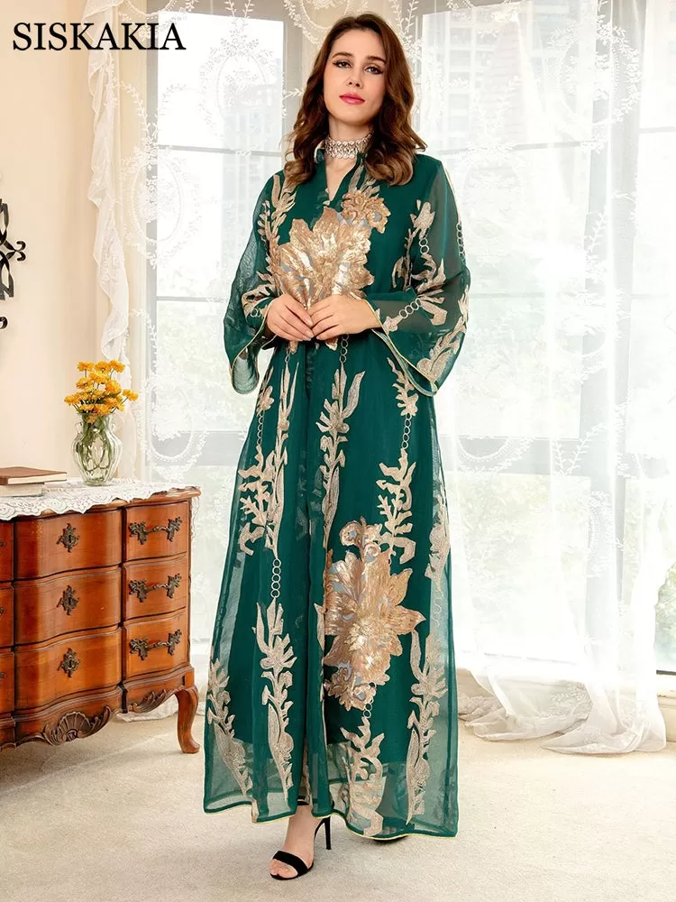 Sequins Embroidered Abaya