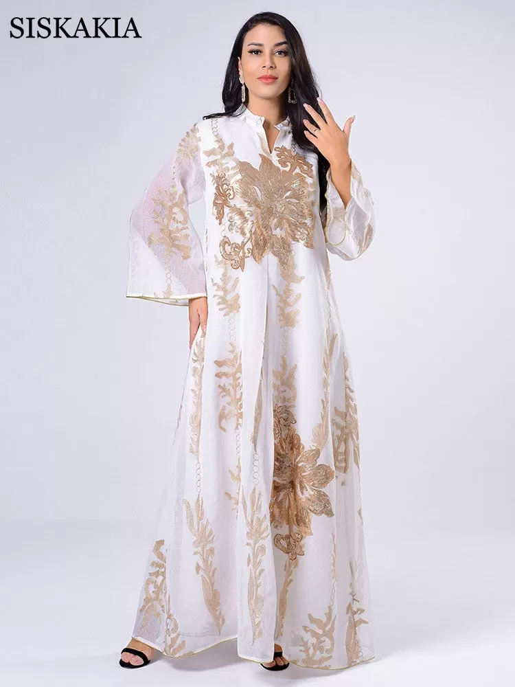 Sequins Embroidered Abaya