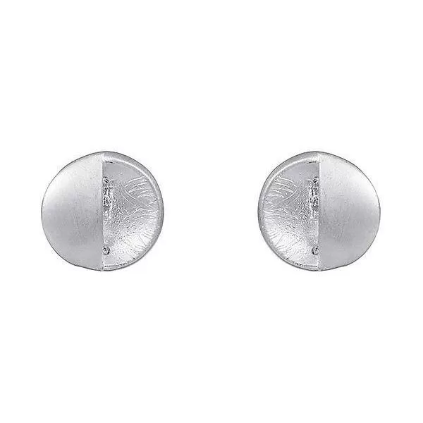 Silver Elegant Round Earring Stud