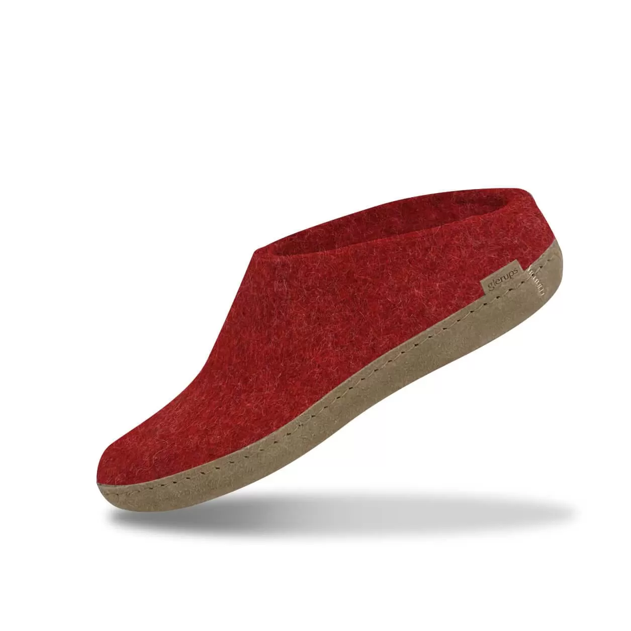 Slip-on with leather sole - Red