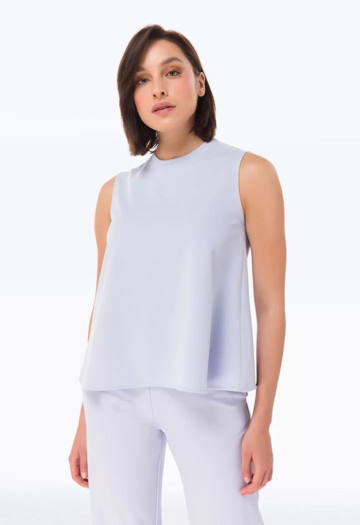 Solid Sleeveless Classic Top