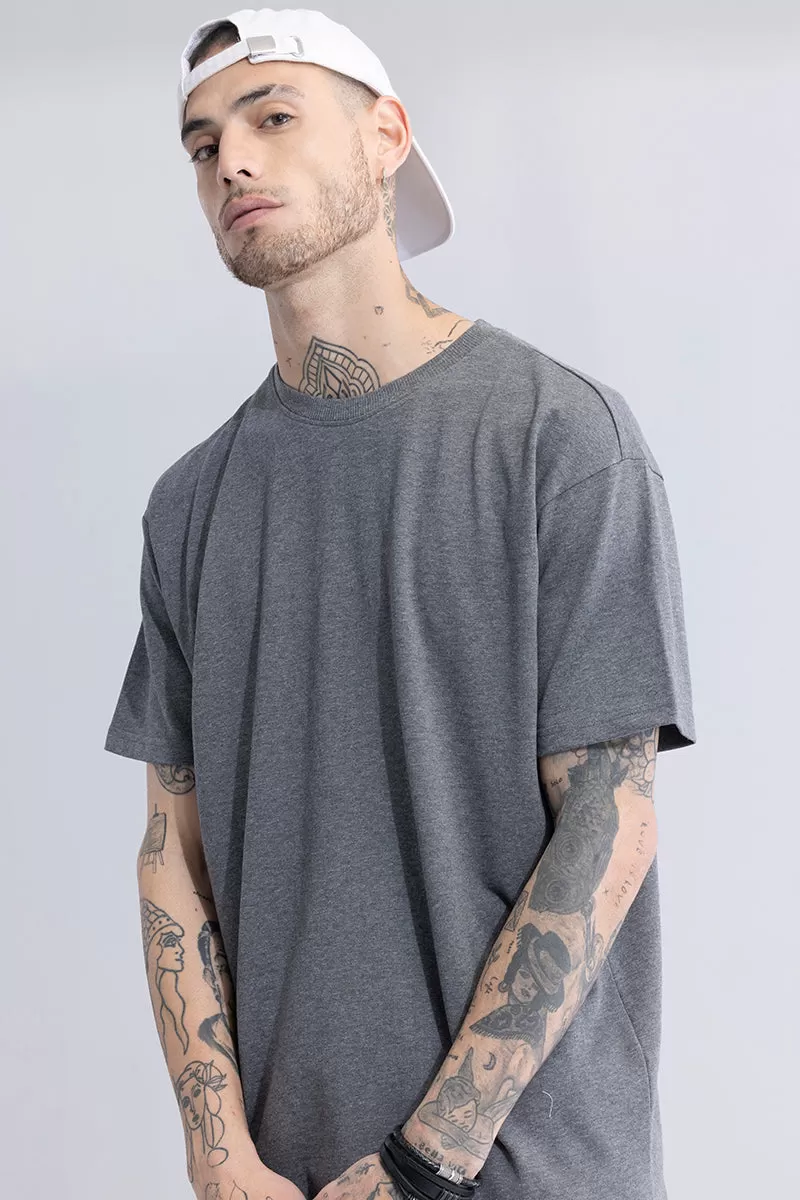 Solitude Grey Oversized T-Shirt