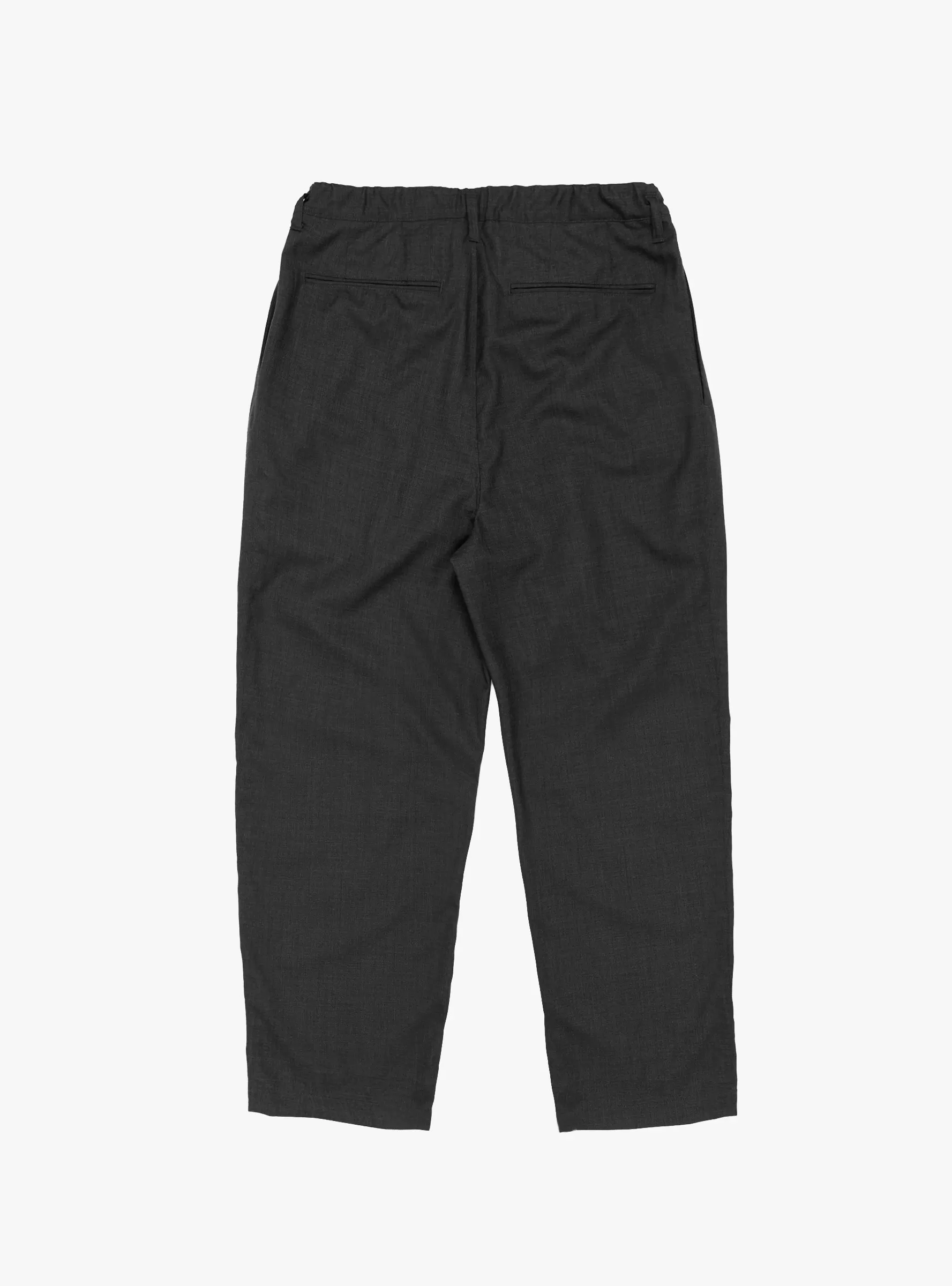 Summer Wool Wide Pants Charcoal