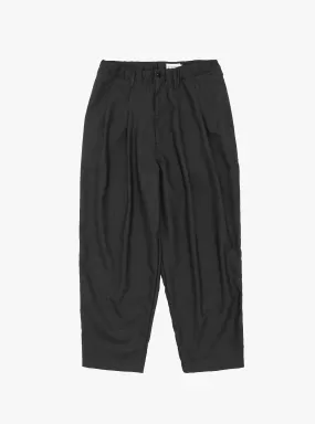 Summer Wool Wide Pants Charcoal