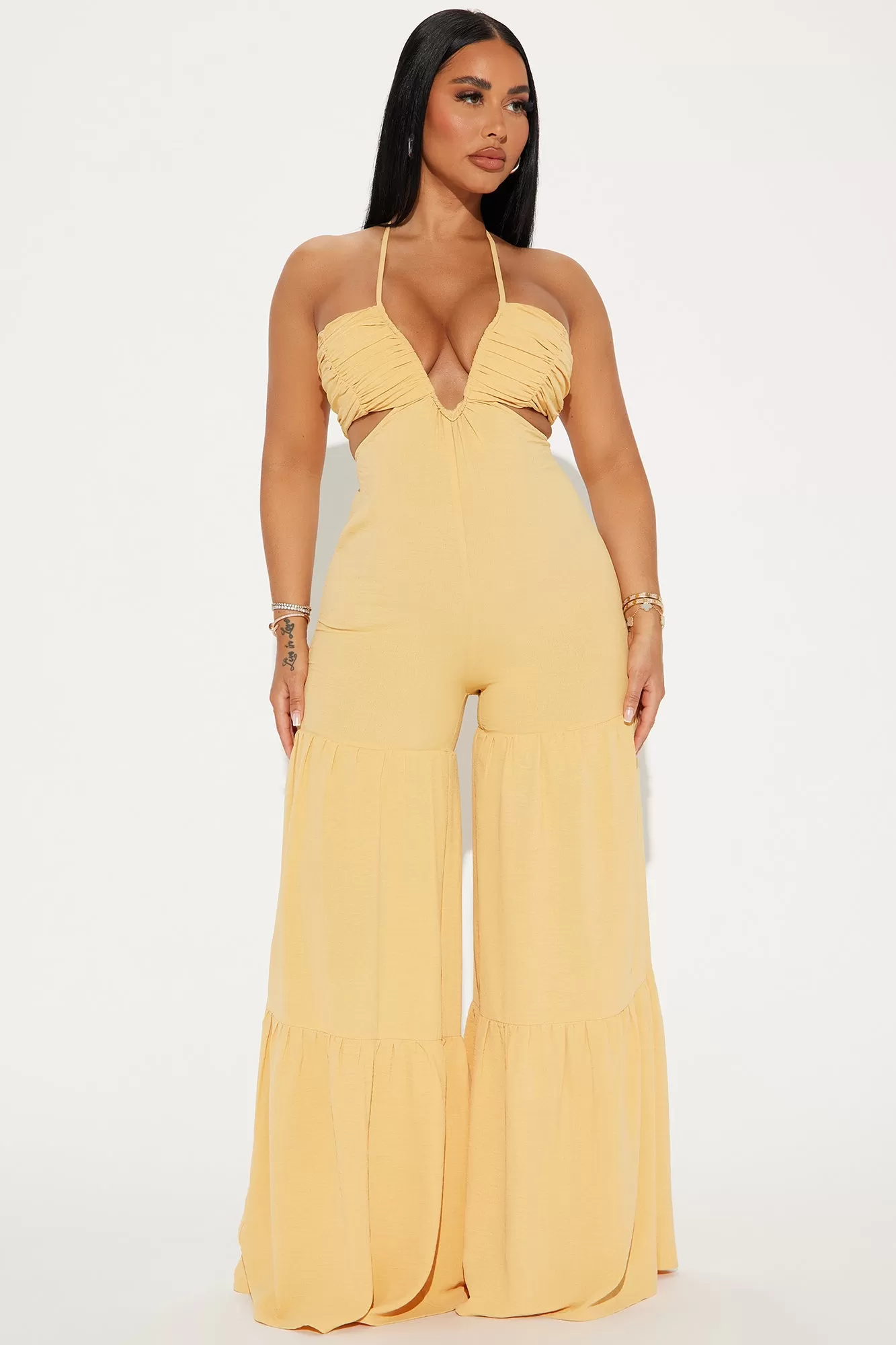 Sunny Sky Jumpsuit - Mustard