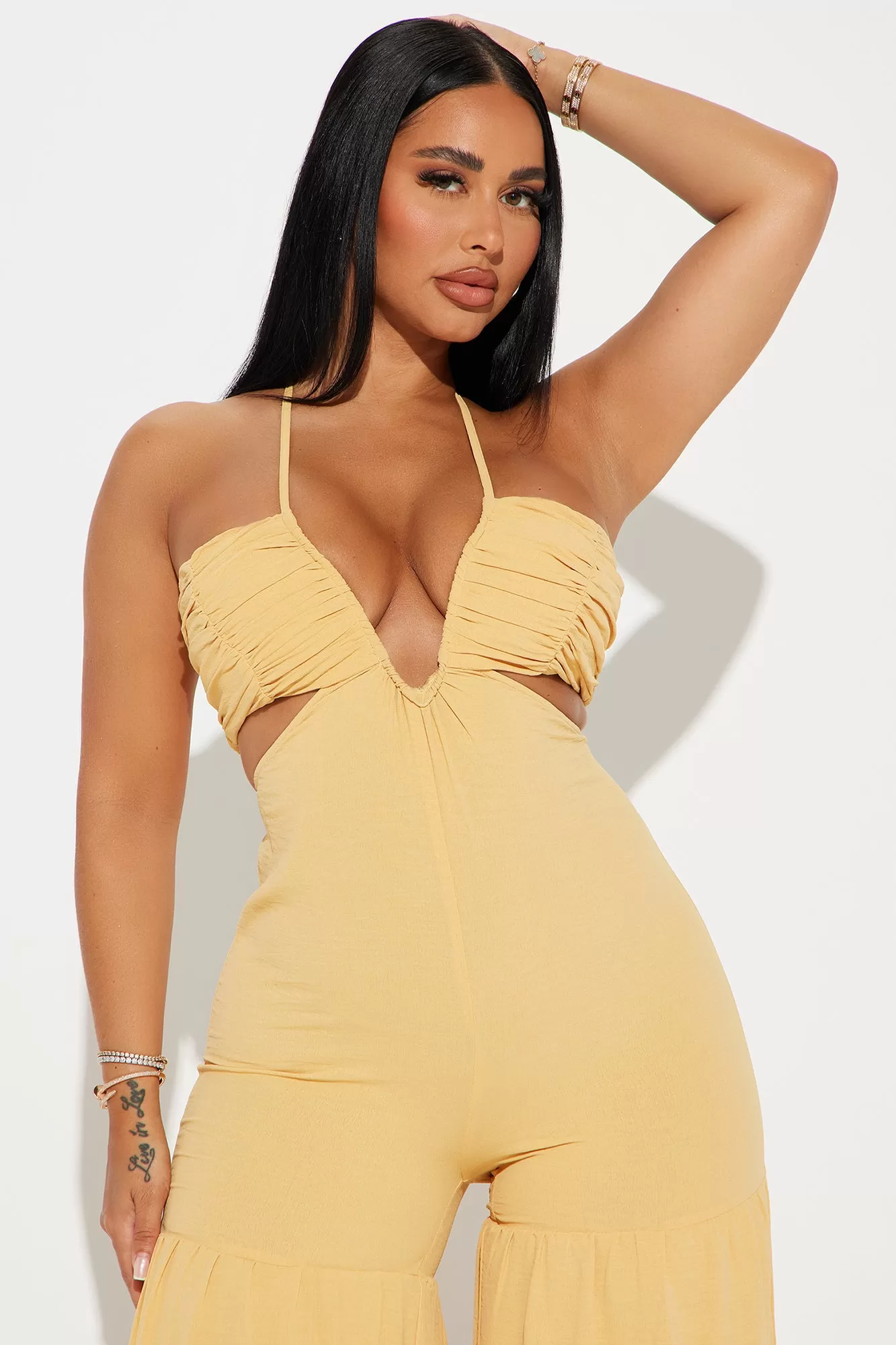 Sunny Sky Jumpsuit - Mustard