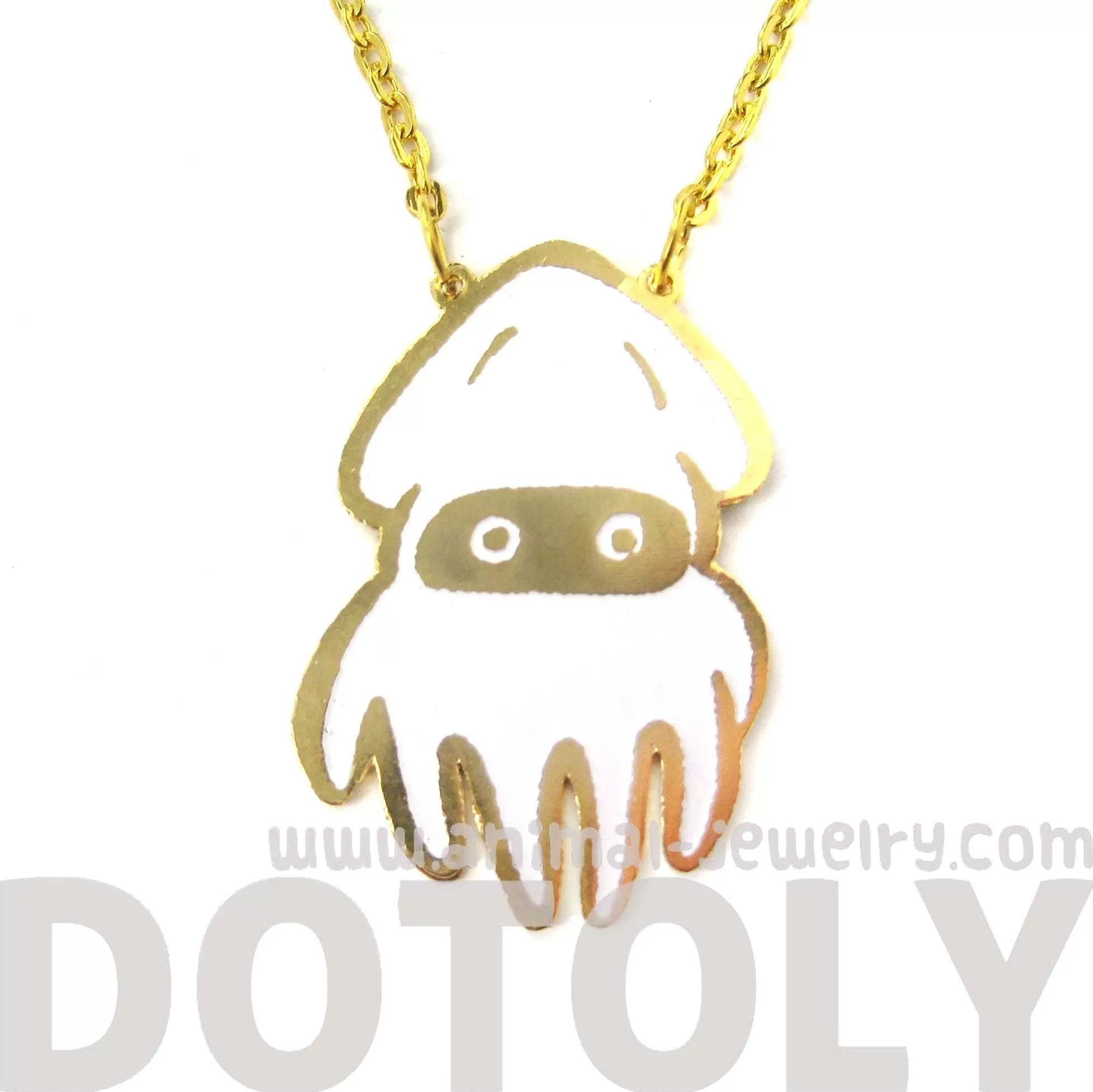 Super Mario Themed Squid Blooper Pendant Necklace | Limited Edition