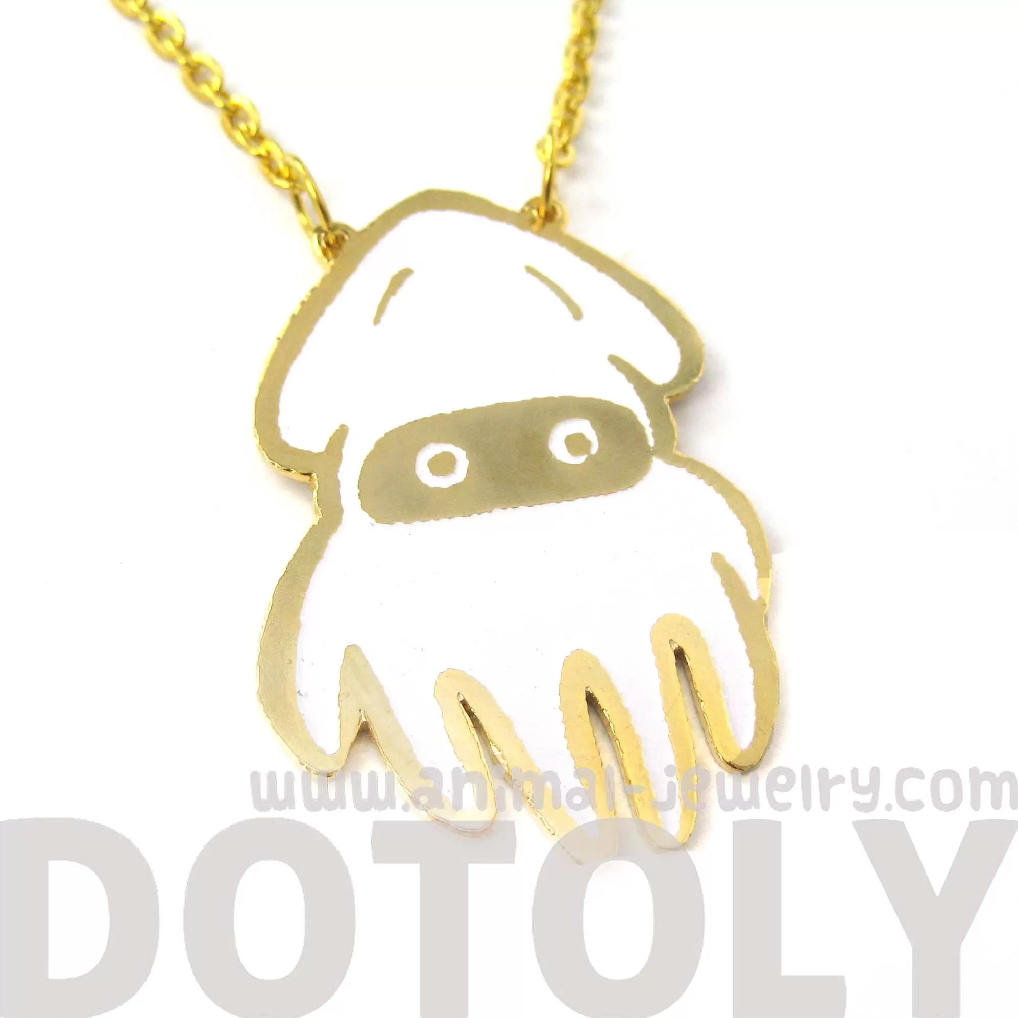 Super Mario Themed Squid Blooper Pendant Necklace | Limited Edition